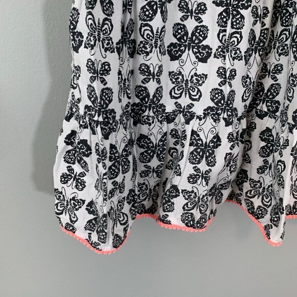 5/$25 Children's Place black white‎ butterfly sleeveless lined summer dress - Picture 2 of 6